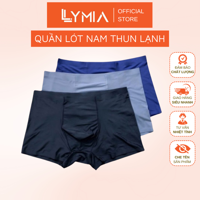 Quần Sịp Nam lót nam đùi LYMIA chất su đúc mát thun lạnh siêu mỏng mặc như không mặc