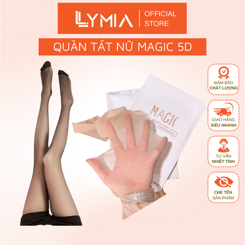 Quần tất giấy da chân Magic 5D LIMIA che khuyết điểm chân, tàng hình cao cấp QT14