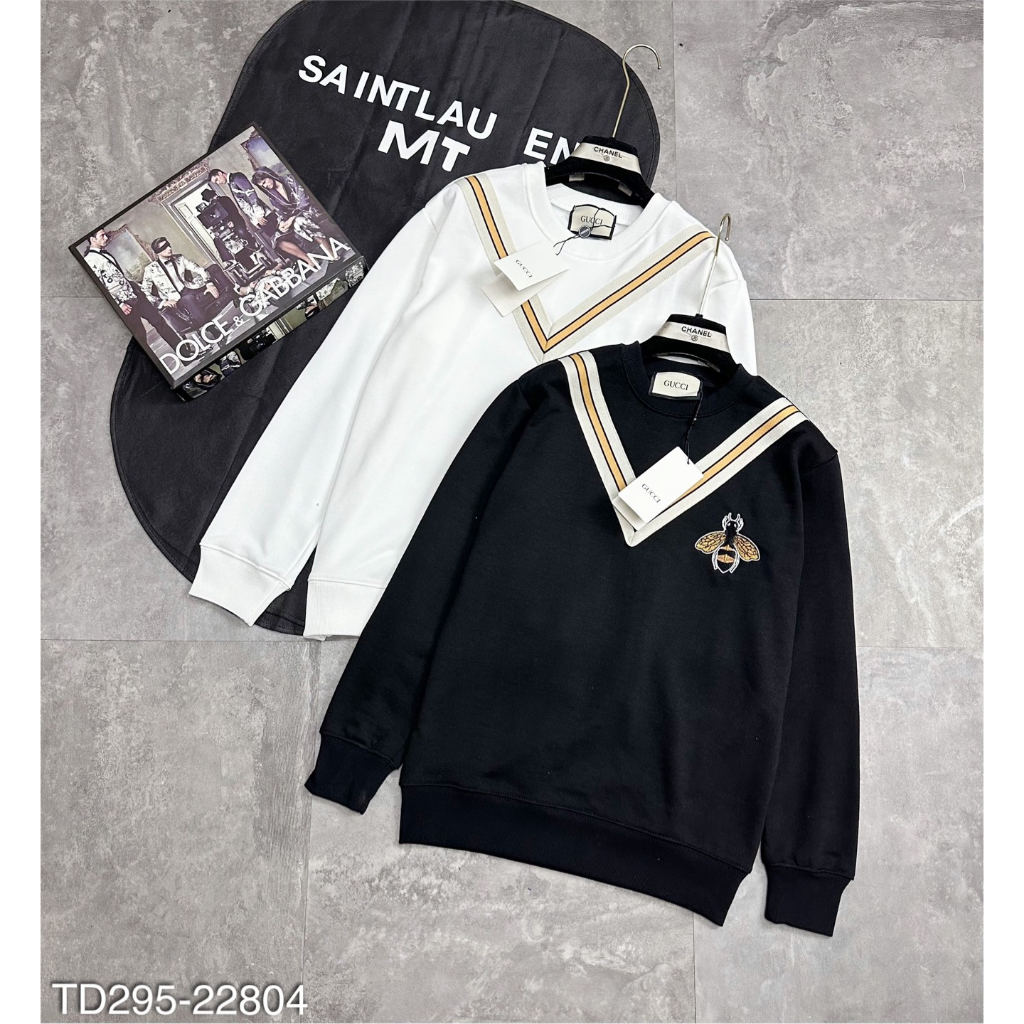 Áo Nỉ Nam Thêu Hình Ong Mới Nhất - Áo Nỉ Nam Hình Thoi Thêu Ong Siêu Đẹp