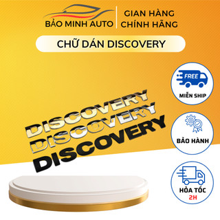Tem Dán DECAL Discovery  Dán Xe Trang Trí Ô tô, Phong Cách Kèm Dụng Cụ Dán Tiện Lợi