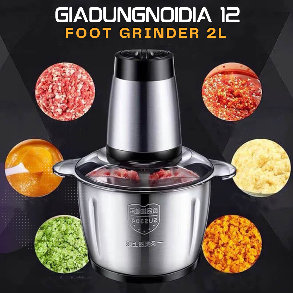 Máy Xay Thịt và Đa Năng Công Suất 250W, Cối Inox304, và Lưỡi Dao Sắc Bén