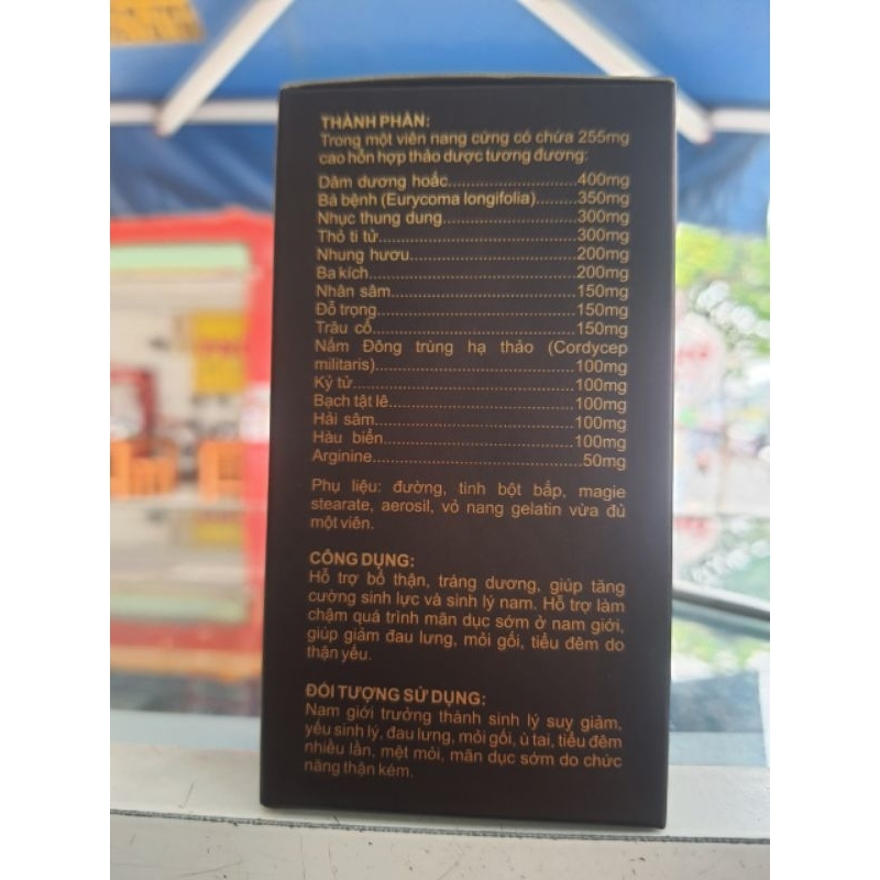 Tăng cường sinh lý nam Nam Thận Vương POWER chống xuất tinh sớm. lọ 30 Viên