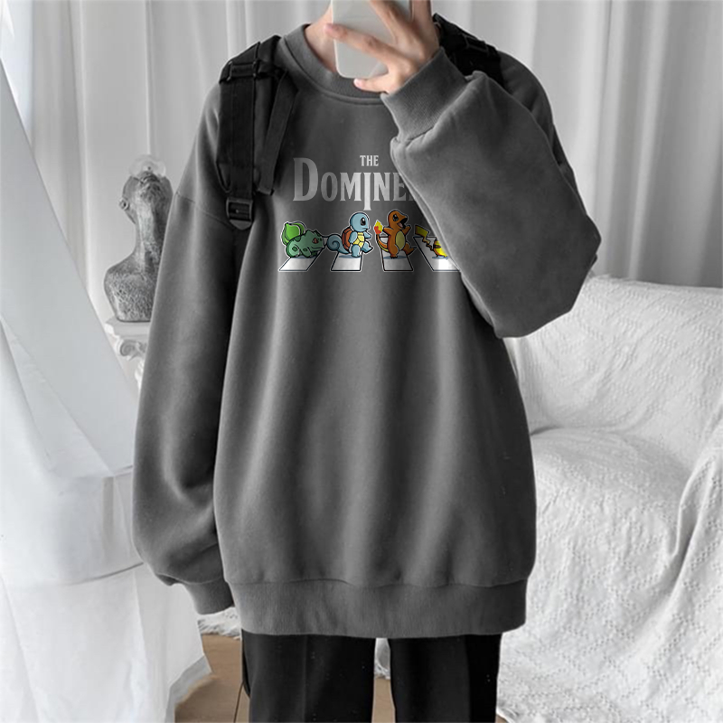 Áo sweater nam nữ unisex form rộng đôi len nỉ ngoại local brand đẹp cặp đôi ulzzang hàn ST POKEMON