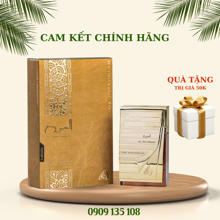 Nước hoa Dubai Al Muarikh Lattafa mát mẻ, trẻ trung 100mL chính hãng