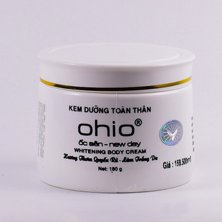 Kem body dưỡng trắng da toàn thân ốc sên OHIO NEW DAY 180g trắng nhanh không bết rít