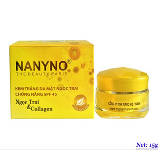 Kem trắng da mặt chống nắng Collagen & Ngọc Trai NANYNO SPF45 (15g)