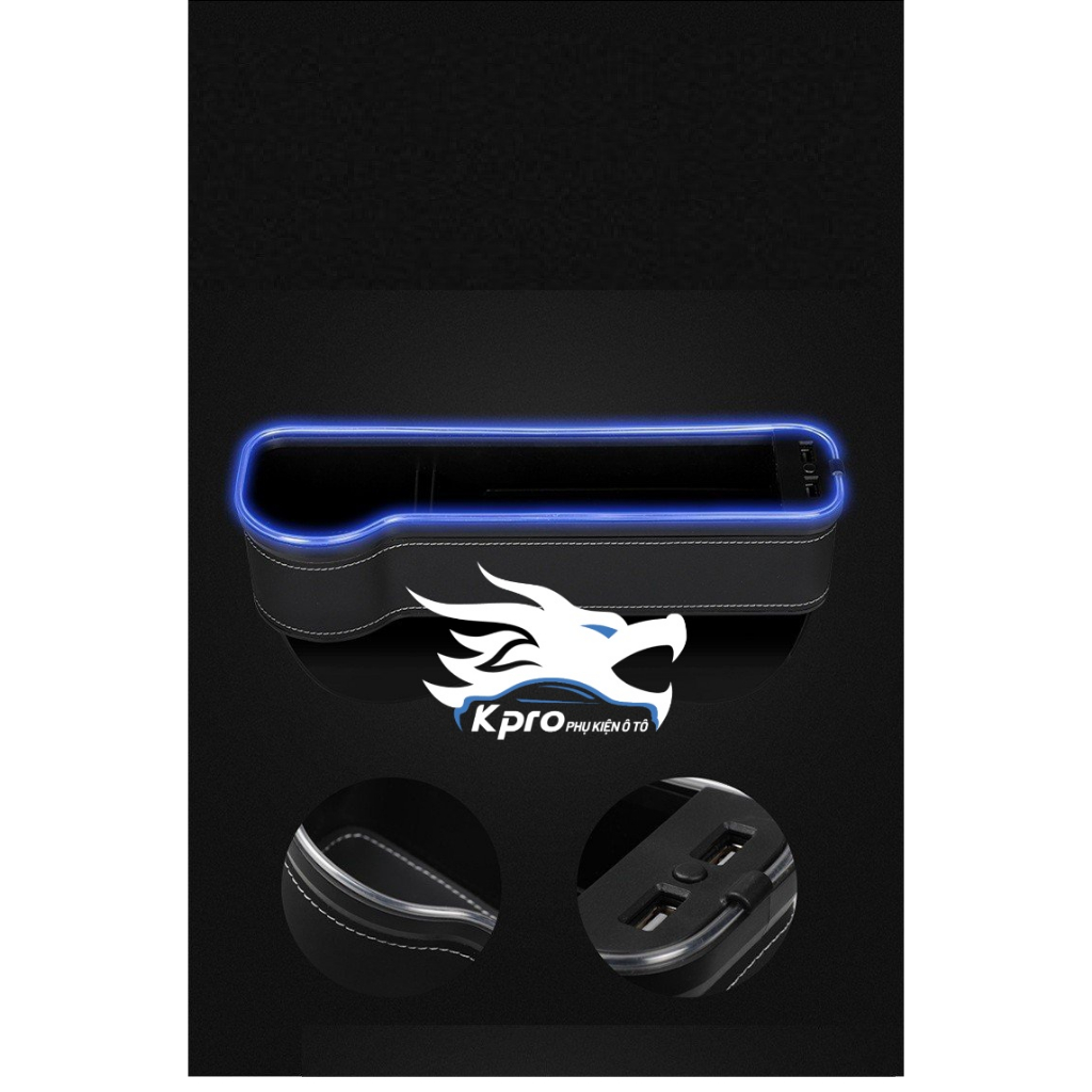 Khay đựng đồ khe ghế trước ô tô, xe hơi - Hàng Kpro chất lượng cao