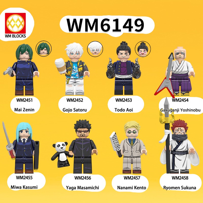 Mini Chú Thuật Hồi Chiến WM6149 Jujutsu Kaisen - Đồ Chơi Lắp Ráp Nhân Vật Anime Series Spells Back To Battle