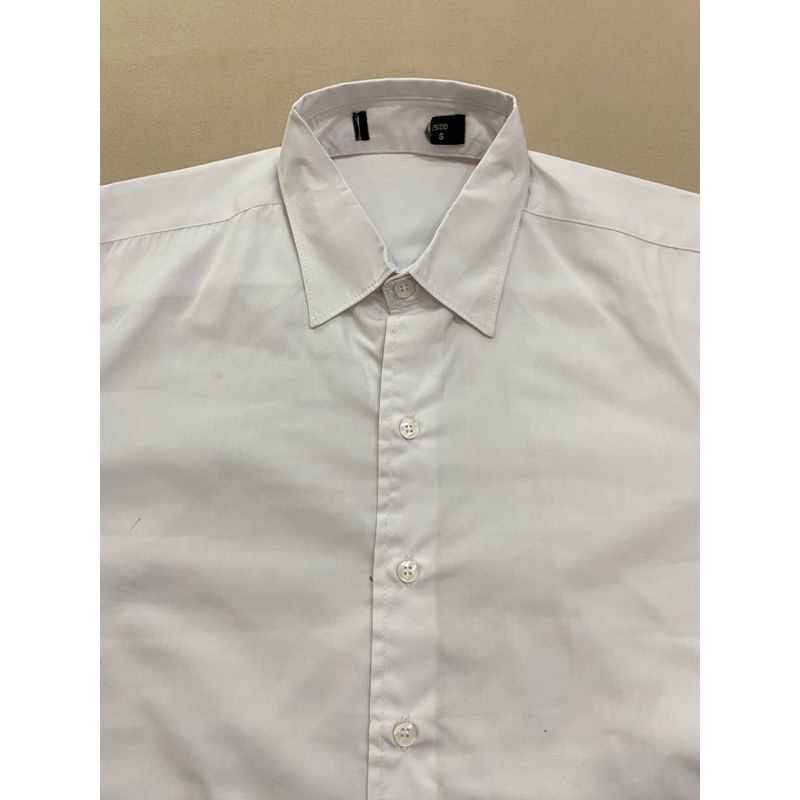Áo sơ mi nam tay dài màu trắng  - Thanh lý vnxk