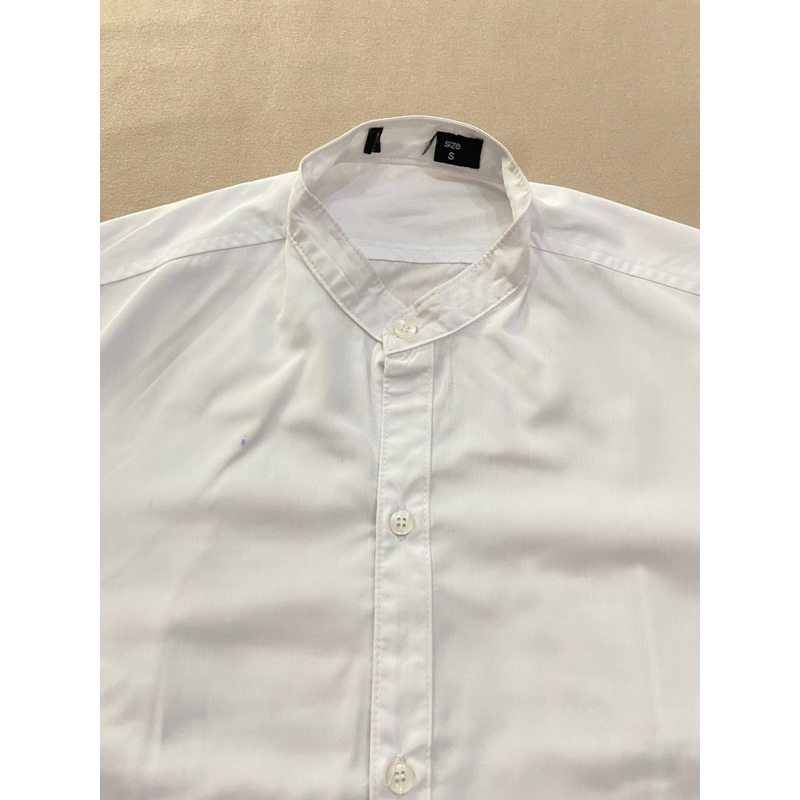 Áo sơ mi nam tay dài màu trắng  - Thanh lý vnxk
