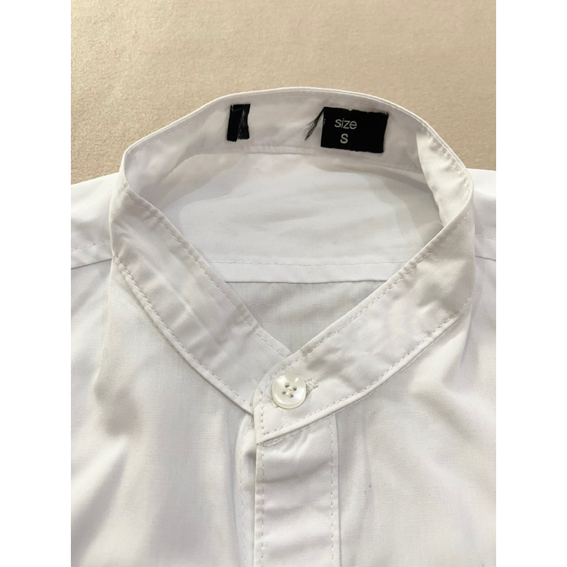 Áo sơ mi nam tay dài màu trắng  - Thanh lý vnxk