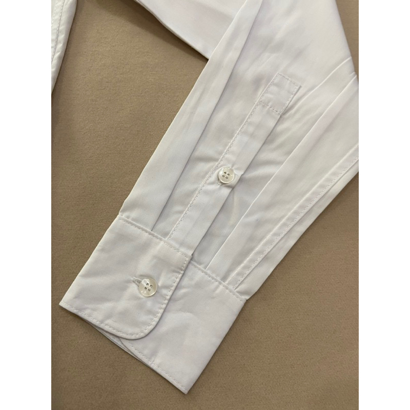Áo sơ mi nam tay dài màu trắng  - Thanh lý vnxk