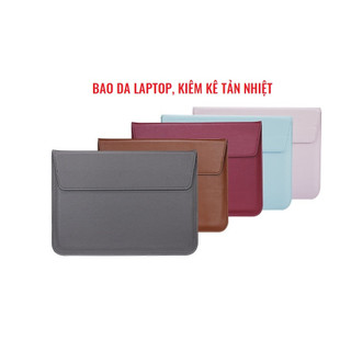 DIGIMIX | Túi da kiêm bao da đựng iPad/Laptop/Macbook cao cấp kiêm kê tản nhiệt cho máy 11-16 inch, cao cấp.
