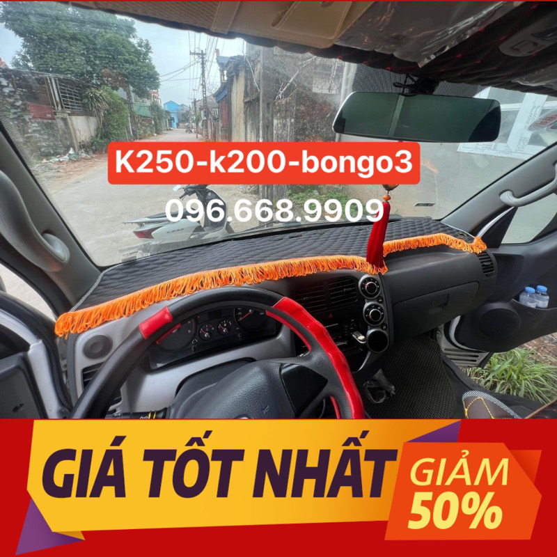 Thảm taplo xe kia k200 - k250 - huyndai porter 2 - bonggo3 - dcar86 xưởng sản xuất thảm taplo xe tải xe con
