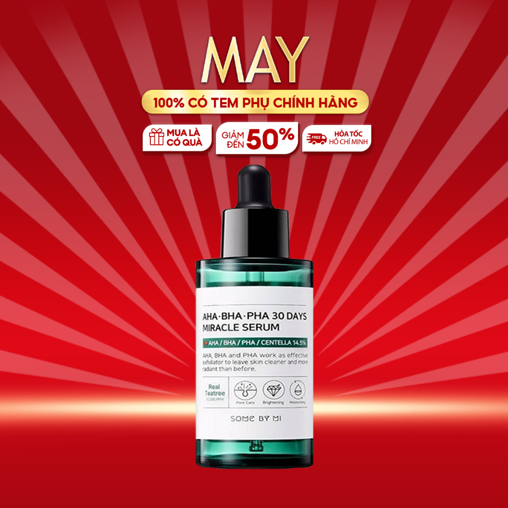 Serum Some By Mi AHA-BHA-PHA 30 Days Miracle Giảm Mụn Và Dưỡng Da 30 Ngày 50ml