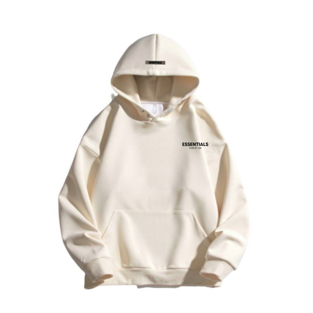 Áo Hoodie ESSENTIALS  thêu dày dặn Nam Nữ, Áo Khoác Nỉ Unisex hoodie bấm cúc chính hãng chất nỉ bông V03 GEM