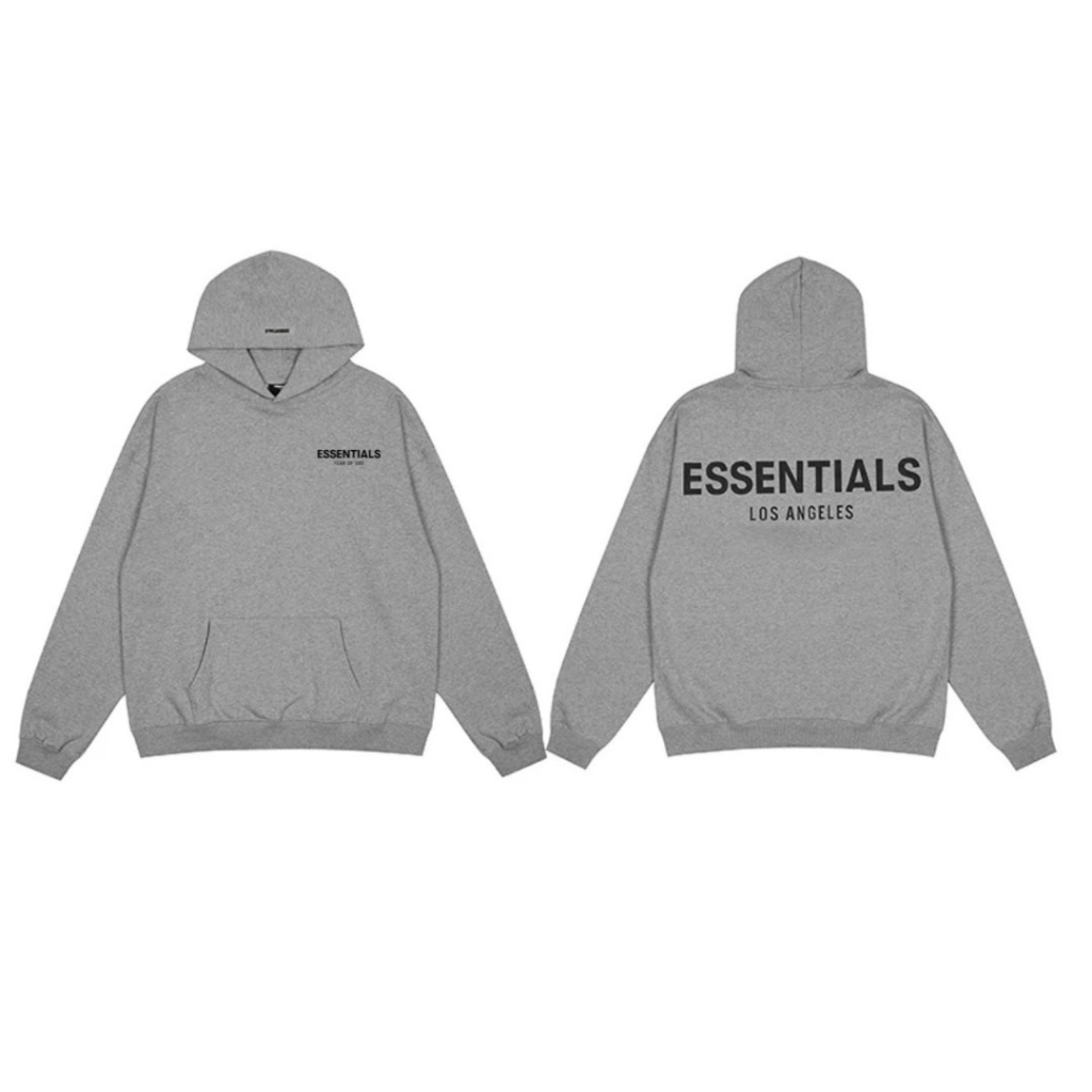 Áo Hoodie ESSENTIALS  thêu dày dặn Nam Nữ, Áo Khoác Nỉ Unisex hoodie bấm cúc chính hãng chất nỉ bông V03 GEM