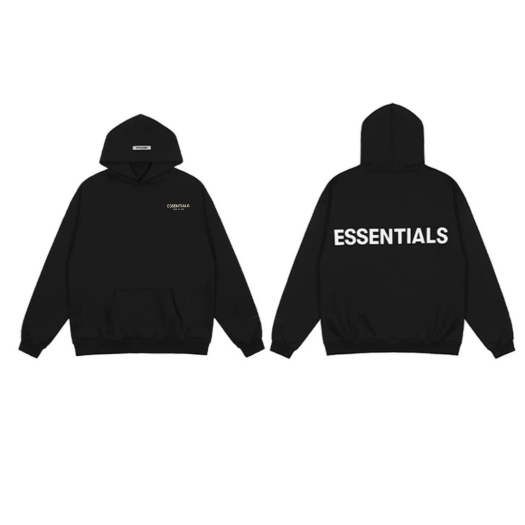 Áo Hoodie ESSENTIALS  thêu dày dặn Nam Nữ, Áo Khoác Nỉ Unisex hoodie bấm cúc chính hãng chất nỉ bông V03 GEM