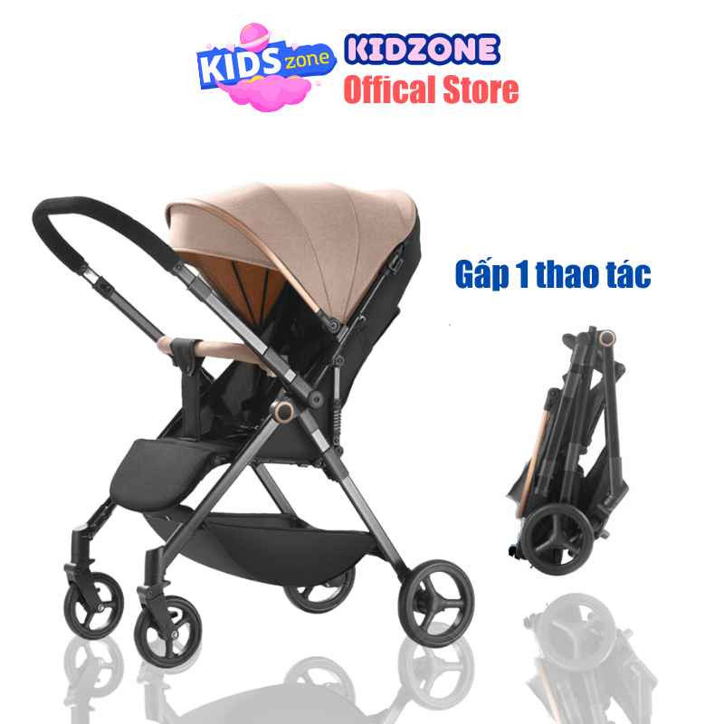 Xe đẩy gấp gọn cho bé, gấp siêu nhẹ, mang lên máy bay