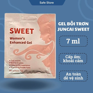 Gel bôi trơn dạng gói Juncai Sweet,gen bôi trơn gốc nước tăng khoái cảm an toàn dễ vệ sinh gói 7g - Safe HN