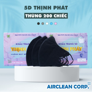5D Thịnh Phát - Thùng 200 Chiếc Khẩu Trang 3 Lớp Kháng Khuẩn