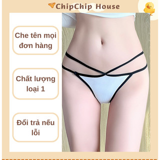 Quần lót nữ lụa lạnh co giãn, eo dây quyến rũ, mềm mại, ôm dáng kháng khuẩn ChipChipHouse
