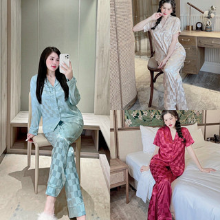 Bộ lụa gấm tay dài quần dài