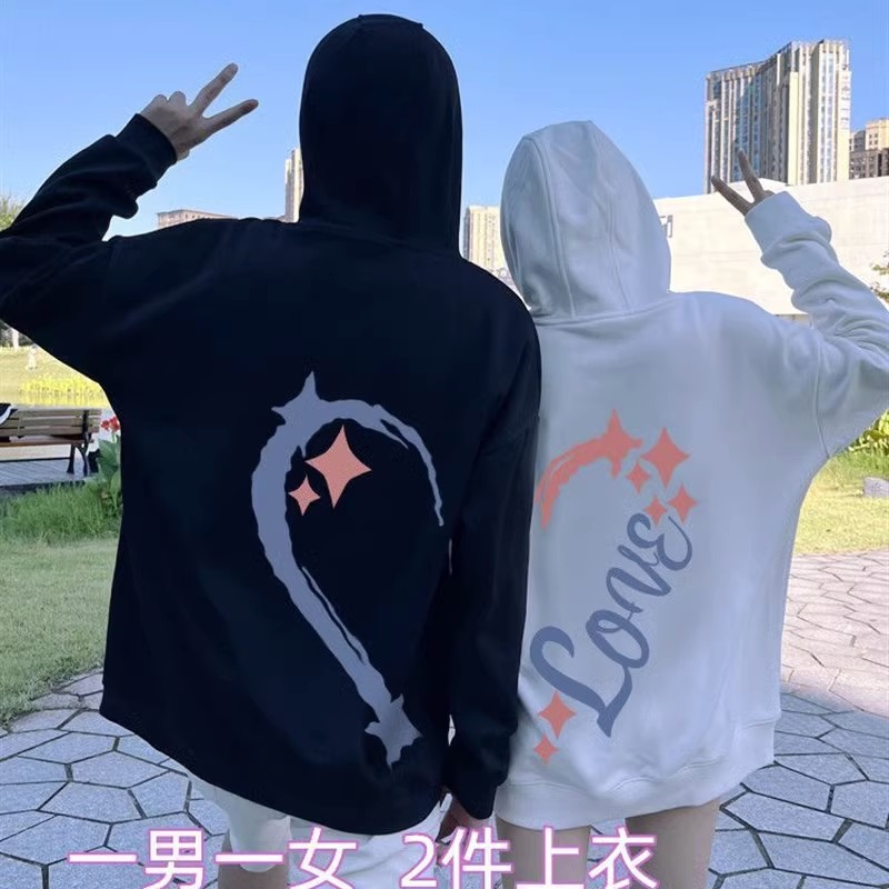 Áo khoác nỉ mặc cặp đôi cùng người yêu sweater hoodie nam nữ trái tim ghép mùa thu đông  Local brand L66 HD153