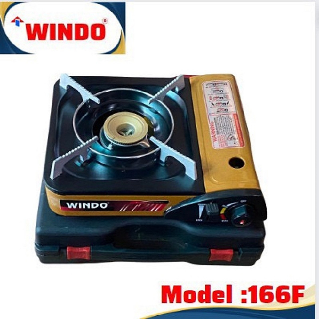 Bếp Gas Mini/ Bếp Ga Du Lịch /Bếp ga dã ngoại Mini Windo 166F - HÀNG CHÍNH HÃNG 100%