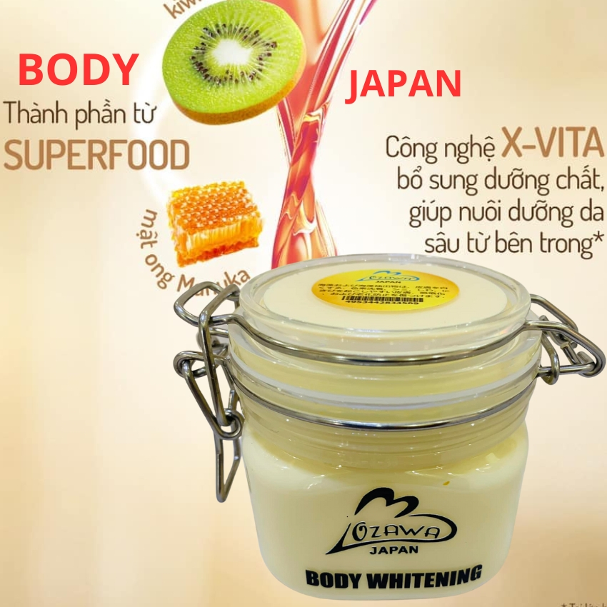 Kem Body OZAWA JAPAN trắng da cấp tốc siêu trắng nhanh kem dưỡng trắng da toàn thân chống nắng dưỡng ẩm mềm mịn