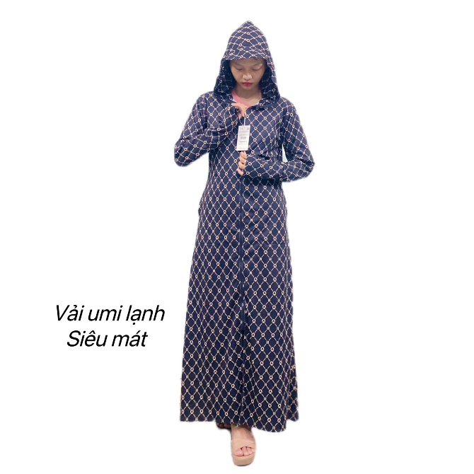 Áo Chống Nắng Dài Toàn Thân Vải Bò Dày Dặn Có Size To -Áo mangto