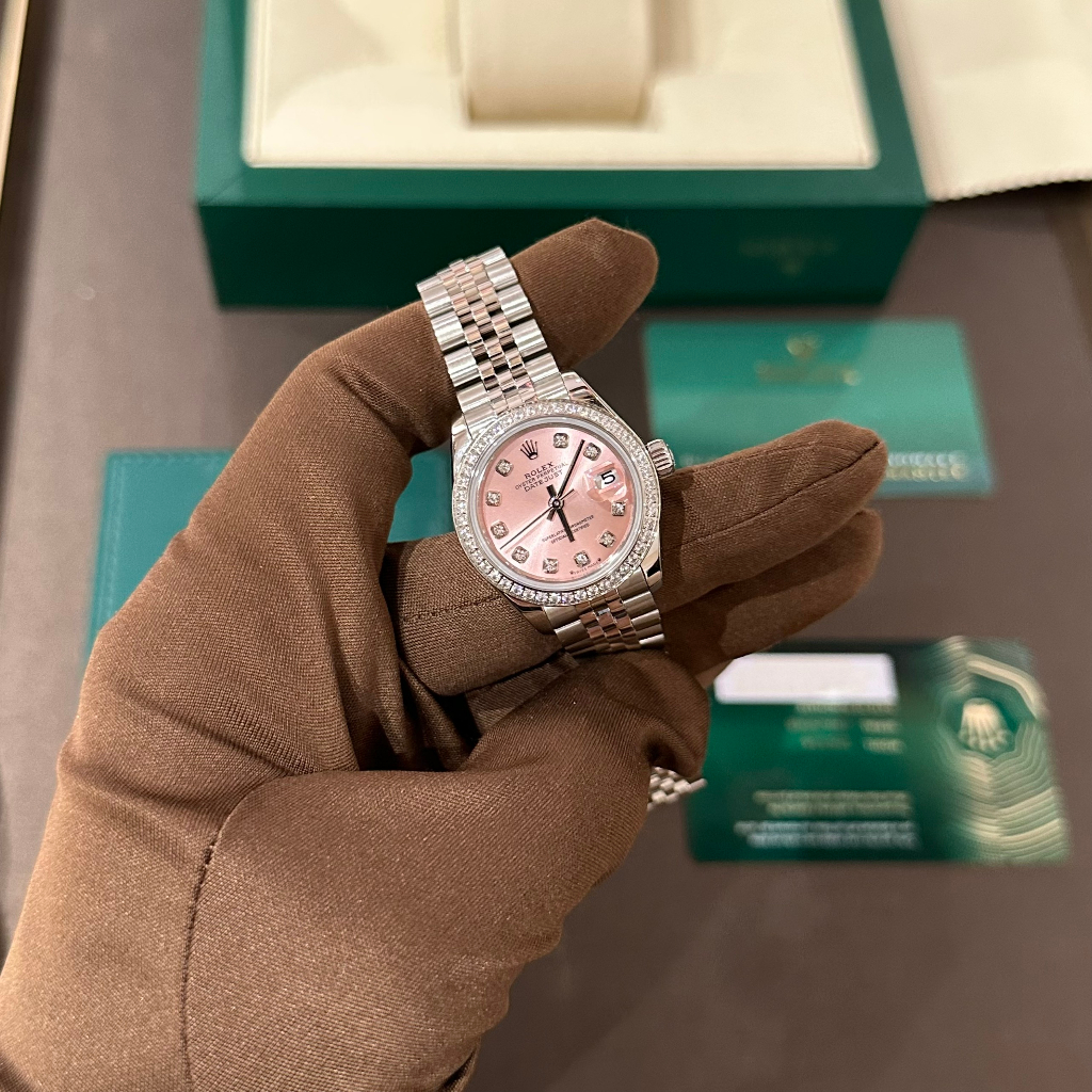 Đồng hồ nữ Rolex DateJust 28mm máy cơ 2671 Thuỵ Sĩ cao cấp, mặt trải tia chuẩn aut