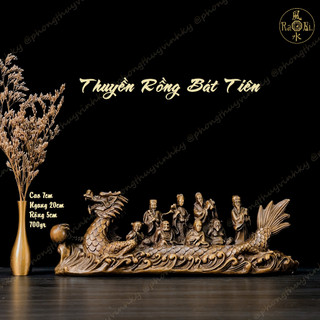 Thuyền rồng bát tiên - 8 tiên quá hải - tượng đồng phong thủy