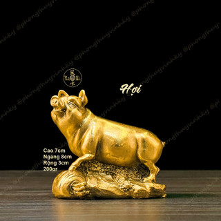 Heo đắc Phúc - Lợn đồng vàng - Tam Hạp Mẹo Mùi Hợi - Tượng Đồng Phong Thủy