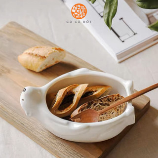 Tô, tô sứ, bát sứ, tô sứ hình gấu bắc cực dễ thương, tô sứ dễ thương, bát tô hình gấu bắc cực trắng