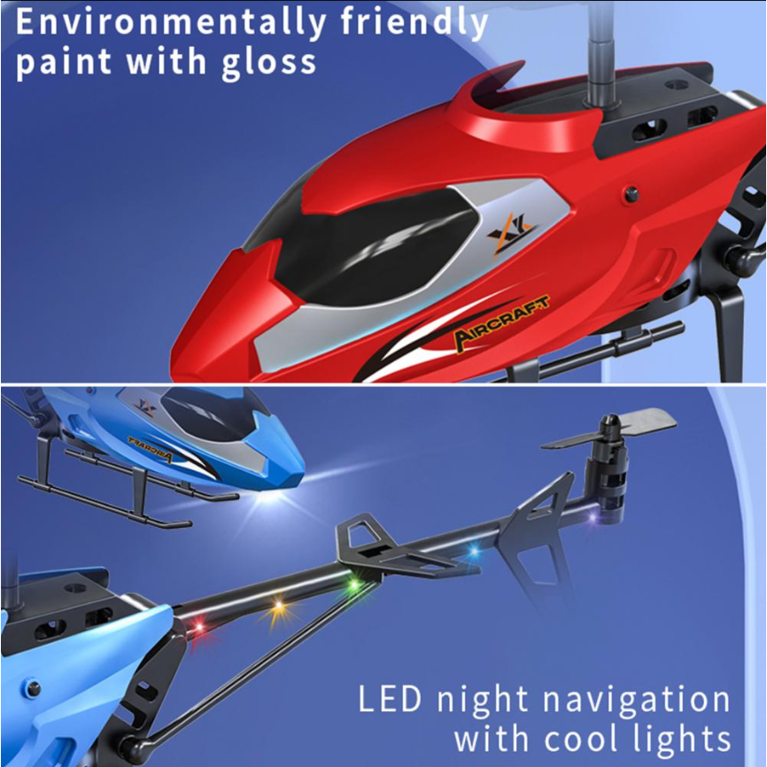 ĐỒ CHƠI ĐK, Đồ chơi máy bay trực thăng RC Đèn LED- Máy bay điều khiển 4 chiều từ xa XK911  Pin Sạc Máy chạy khoẻ