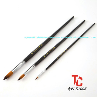Bộ 9 Cọ Đầu Nhọn Bomega/ Keepsmiling High Quality ( Thân Đen )