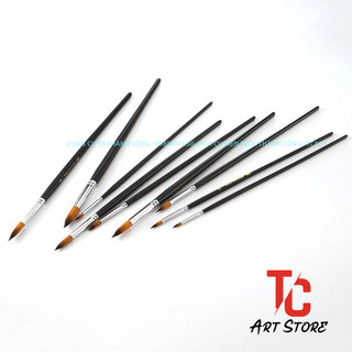 Bộ 9 Cọ Đầu Nhọn Bomega/ Keepsmiling High Quality ( Thân Đen )