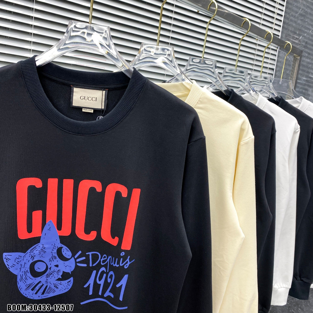 🔥Hot🔥Áo nỉ Gucci 1921 in hình thiết kế hot trend Nam nữ New 2023