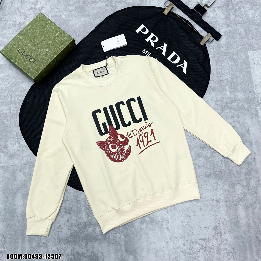 🔥Hot🔥Áo nỉ Gucci 1921 in hình thiết kế hot trend Nam nữ New 2023
