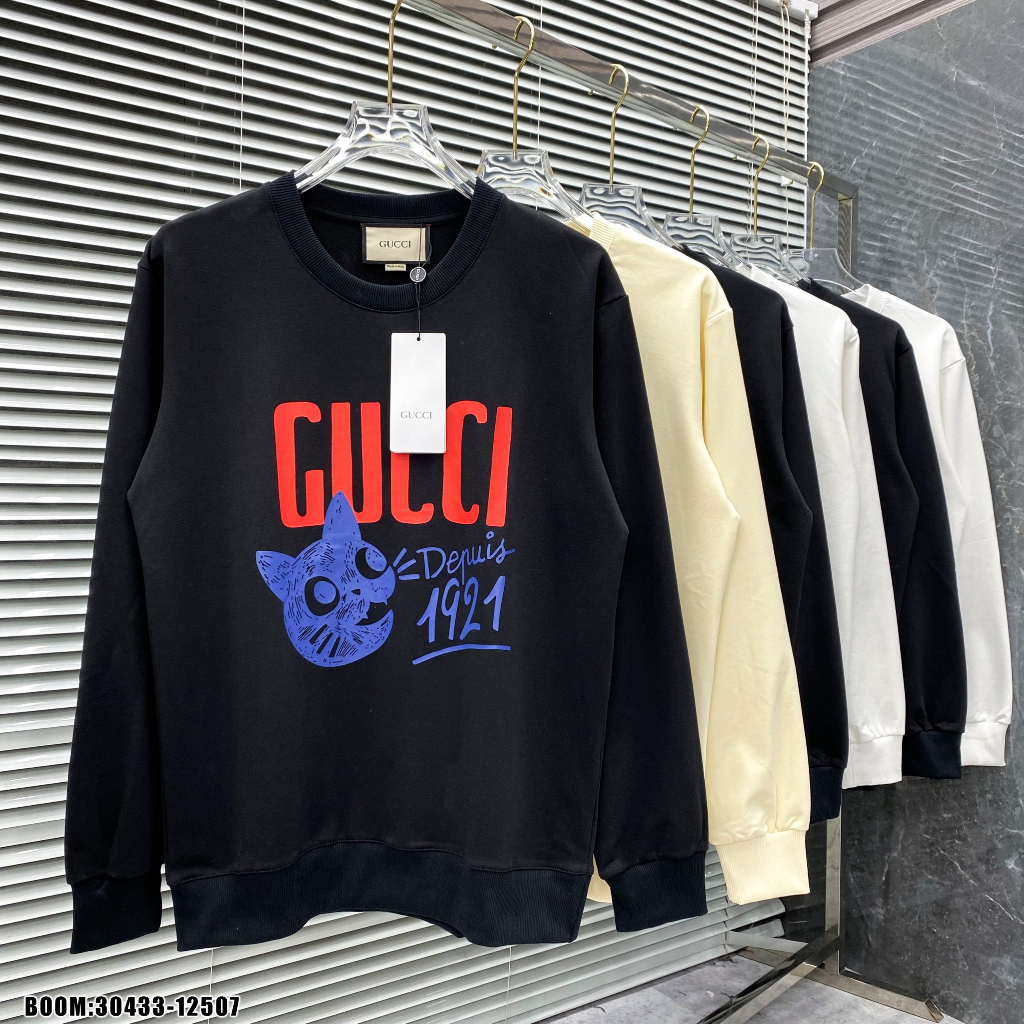 🔥Hot🔥Áo nỉ Gucci 1921 in hình thiết kế hot trend Nam nữ New 2023