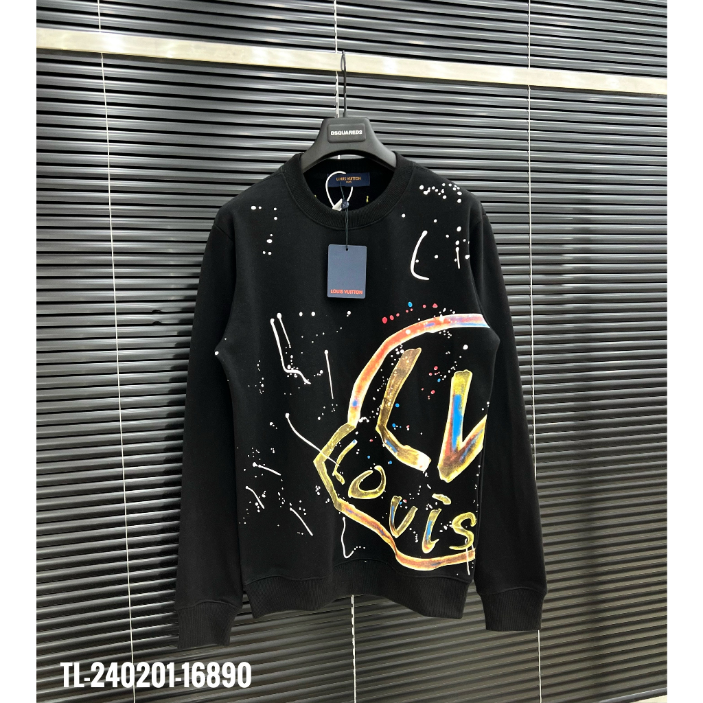 🔥Hot🔥Áo nỉ LV in hình họa tiết thiết kế hot trend Nam Nữ Thu Đông 2023