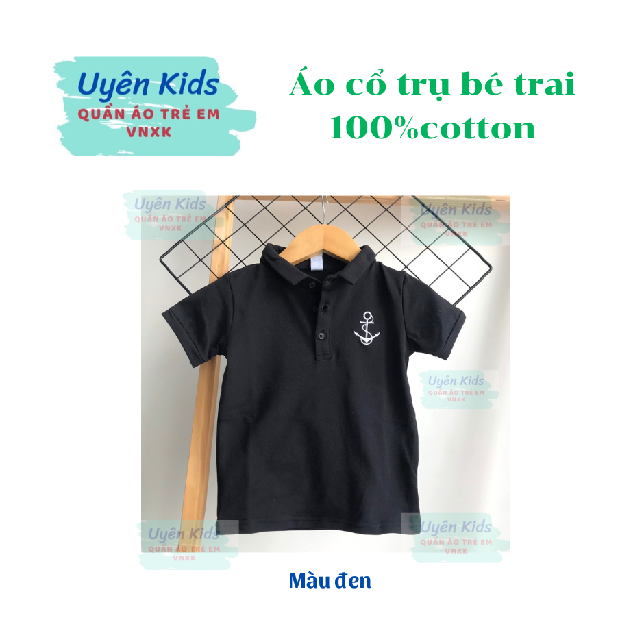 Áo thun có cổ cho bé trai 7-32kg