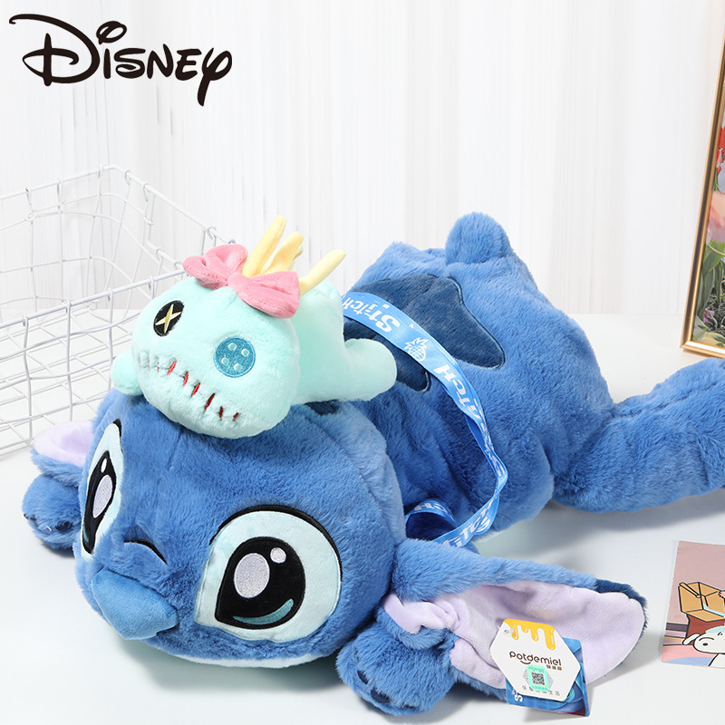 Gấu bông kèm dây Stitch & Scrump mẫu mới
