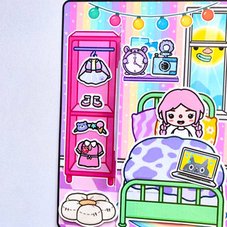 Ngôi nhà của cô bé Avatar và TocaBoca ( 4 búp bê giấy đáng yêu)