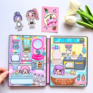 Ngôi nhà của cô bé Avatar và TocaBoca ( 4 búp bê giấy đáng yêu)