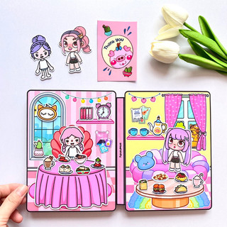 Ngôi nhà của cô bé Avatar và TocaBoca ( 4 búp bê giấy đáng yêu)