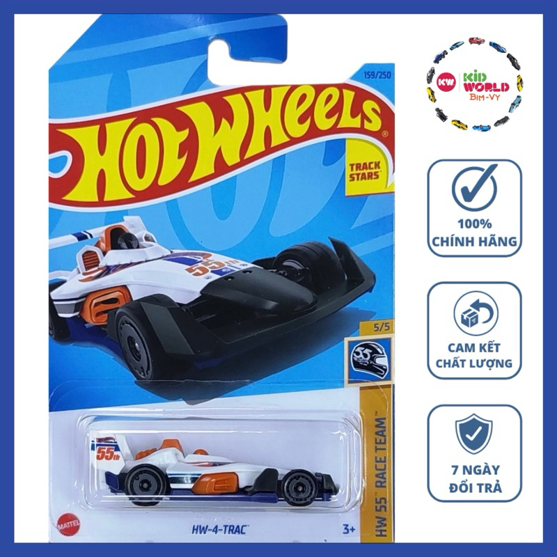 Xe mô hình Hot Wheels basic HW-4-Trac HKK30.