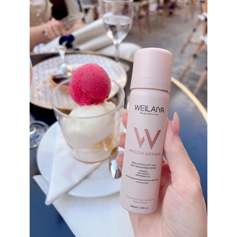 Dầu gội khô - xịt phồng tóc weilaiya