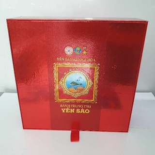 HCM HỎA TỐC Bánh trung thu Yến sào Khánh Hòa hộp quà tặng 4 bánh nướng x 200 gram